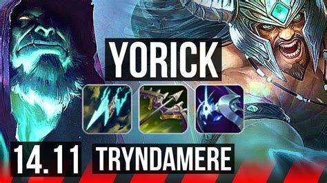 Yorick Vs Tryndamere Top 1300 Games Rank 9 Yorick 6 2 5 Euw