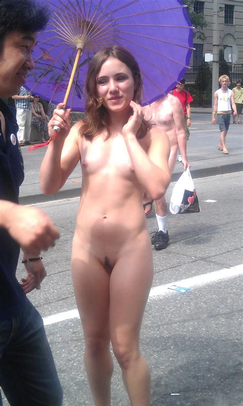 This Girl Was Naked The Entie Pride Parade Only Nudes Asspictures Org