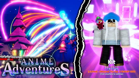 New Best Mythic Secret Unit Kite In Anime Adventures Roblox Youtube