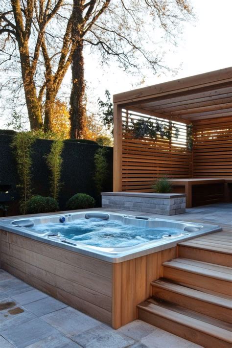 15 Stunning Outdoor Sauna And Hot Tub Ideas Youll Love DreamyHomeStyle In 2025 Hot Tub