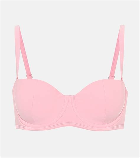The Madonna Bikini Top In Pink Alexandra Miro Mytheresa