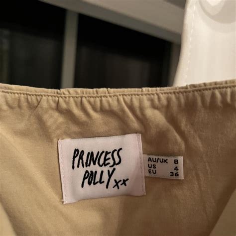 Princess Polly Nude And Black Outline Bustier Top Depop