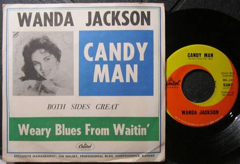 Wanda Jackson Candy Man Capitol Records 45 With Rare