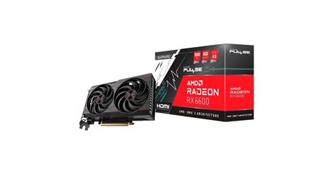 SAPPHIRE Radeon RX 6600 Pulse Gaming, Grafikkarte RDNA 2, GDDR6, 3x ...
