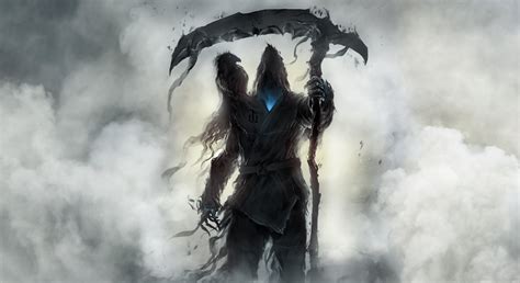 Nude Female Grim Reaper Wallpaper Issescuba