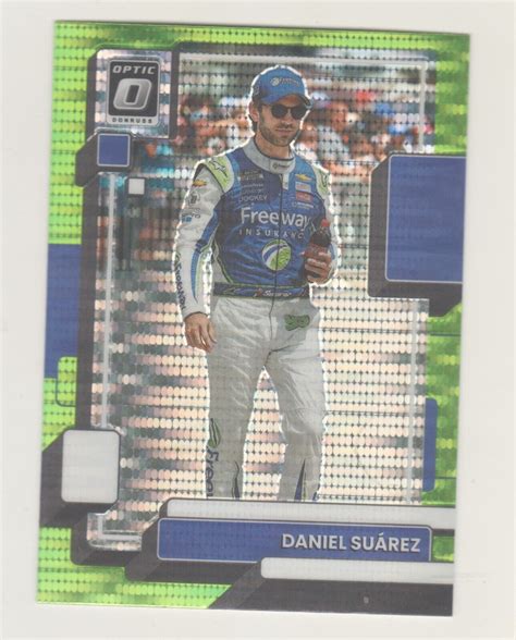 Donruss Racing Optic Lime Green Pulsar Prizm Daniel Suarez