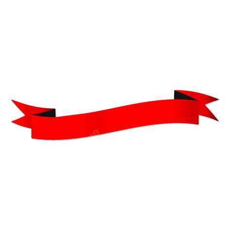 Banner De Fita Vermelha Minimalista PNG Vermelho Bandeira Fita