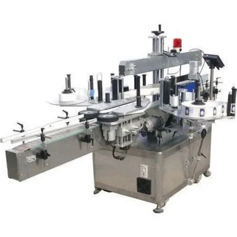 Stainless Steel Round Double Side Sticker Labelling Machine For