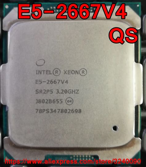 Intel Xeon CPU E5-2667V4 QS version 3.20GHz 8-Cores 25M LGA2011-3 E5 ...