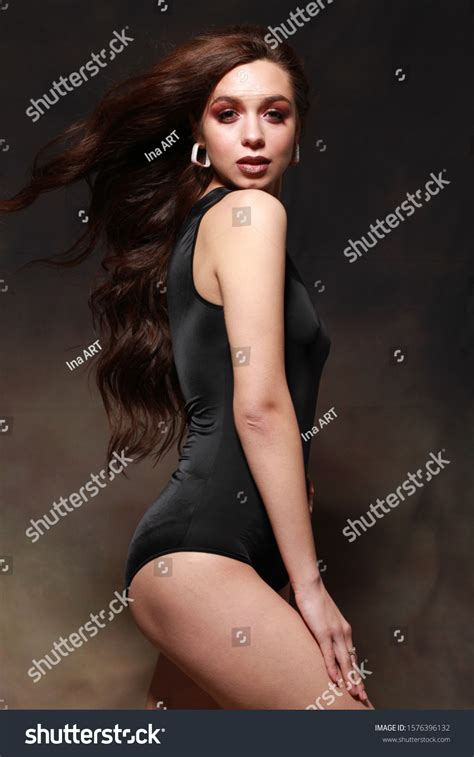 Seductive Brunette Girl Colorful Makeup Sexy Stock Photo 1576396132 Shutterstock