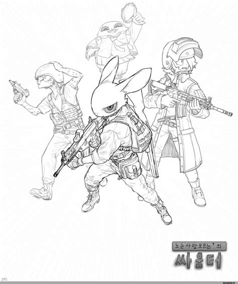 Разукрашки Пабг - 69 фото