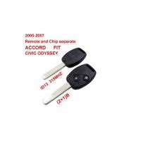 Remote Key Button And Chip Separate Id Mhz For Honda