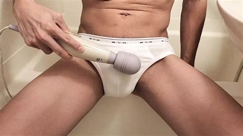 Wear White Bvd Bikini Briefs And Masturbate With An Electric Massage Machine Gay Porn Xhamster
