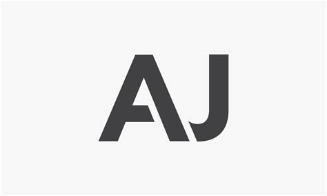 aj Brief Logo modernes Konzept isoliert auf weißem Hintergrund. 4699786 ...