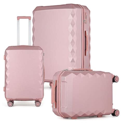 Hikolayae Port Victoria Nested Hardside Luggage Set In Luxury Rosegold