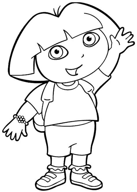 Resultado De Imagem Para Desenho Da Dora Aventureira Para Colorir E