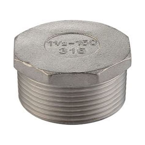 2 Stainless Steel 316 150 Hexagon Head Plug