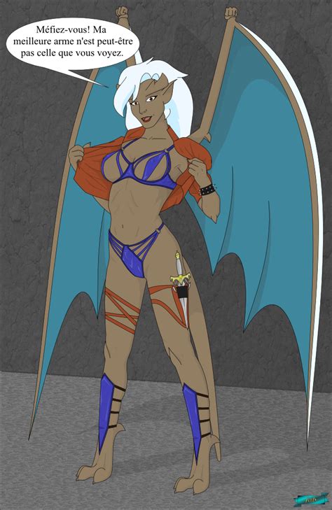 Xbooru Bikini Delilah Disney Fab Female Gargoyles Solo