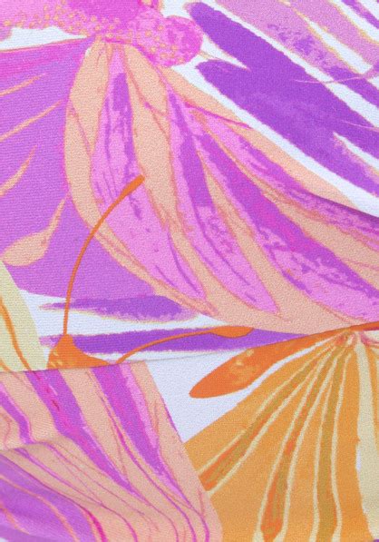 Sunseeker B Gel Bandeau Bikini Top Butterfly Lila Orange Cup B