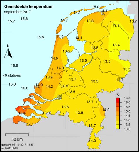 Knmi Maandgemiddelde Temperaturen Normalen Anomalieën