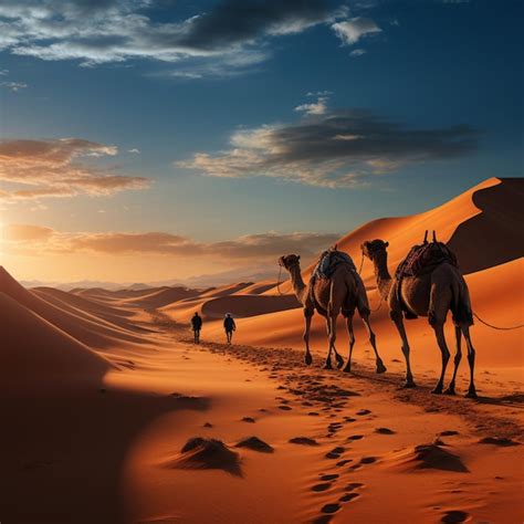 Premium Photo Desert And Camel Wallpaper