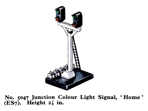 Filesignal Junction Colour Light Es7 Hornby Dublo 50475 Hdbot 1959