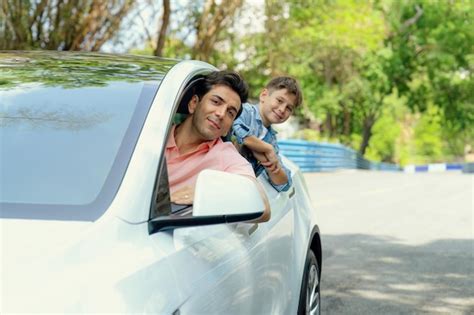 Premium Photo | Young little boy enjoying family car adventure vacation ...