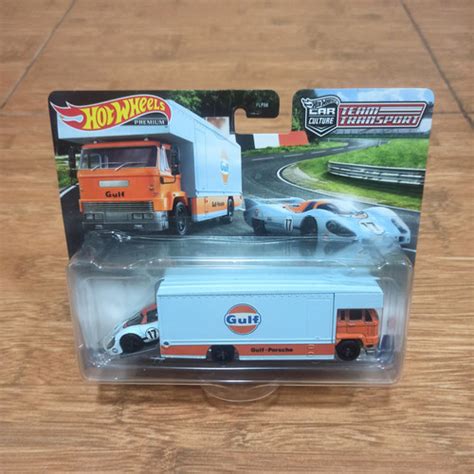 Jual Hot Wheels Team Transport Porsche Lh Lh Gulf Fleet Flyer Truck Kota Denpasar