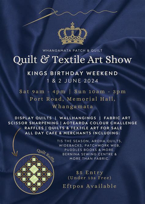 Quilt Show Poster Aotearoa Quilters