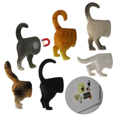 Snapklik Pack Refrigerator Magnets Cat Butts Photo Key Holder