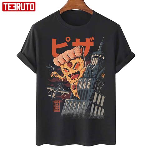 Pizza Kong Funny Japanese Art Unisex T Shirt Teeruto
