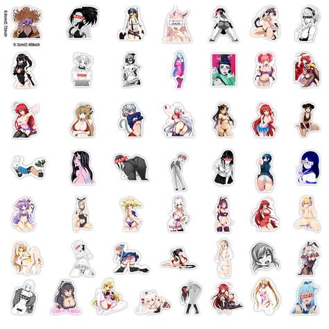 100 Pcs Anime Stickers Sexy Anime Girl Stickers For Adults Hentai Waifu Stickers Sexy Anime Girl