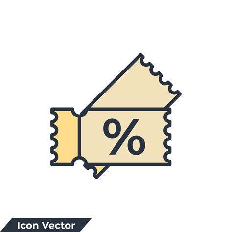 coupon icon logo vector illustration. Discount Coupon symbol template ...