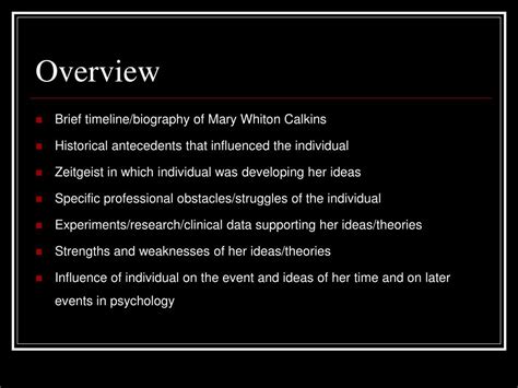 PPT - Mary Whiton Calkins PowerPoint Presentation, free download - ID ...