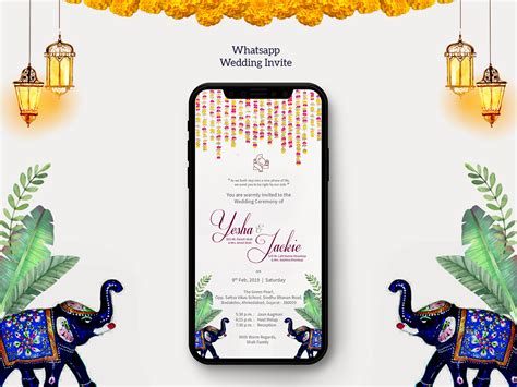 Wedding Invitation Templates Design Wedding Invites Creative Whatsapp