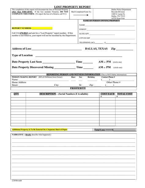 Police Report - Template Spark...: Premium Template - Template Spark