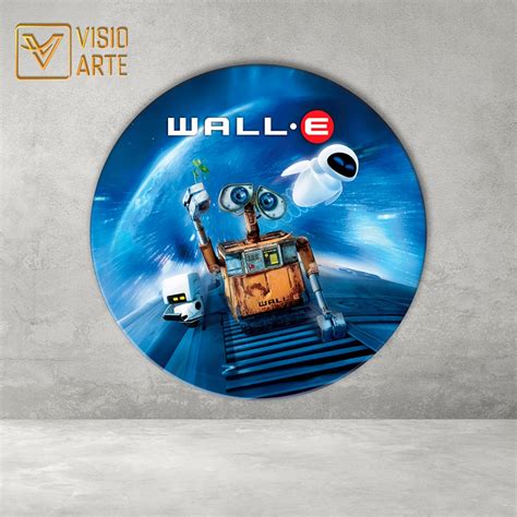 Painel Redondo Sublimado Em Tecido 3D WALLE Shopee Brasil