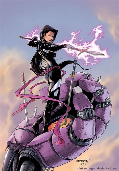 Psylocke By Minkyujungart On Deviantart Psylocke Marvel Comics Art