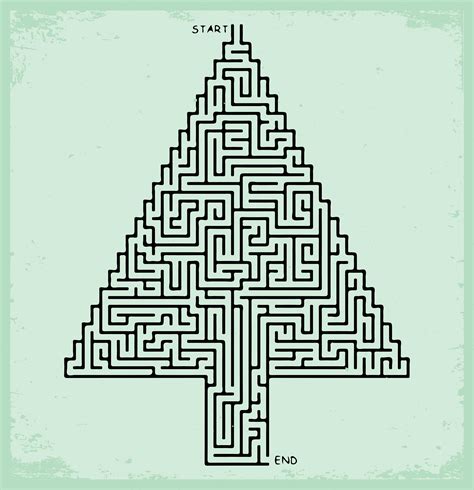 4 Best Christmas Tree Maze Printable Pdf For Free At Printablee