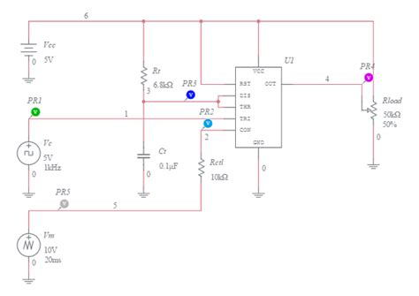 Copy Of 555 Timer Servo Controller 1 Multisim Live