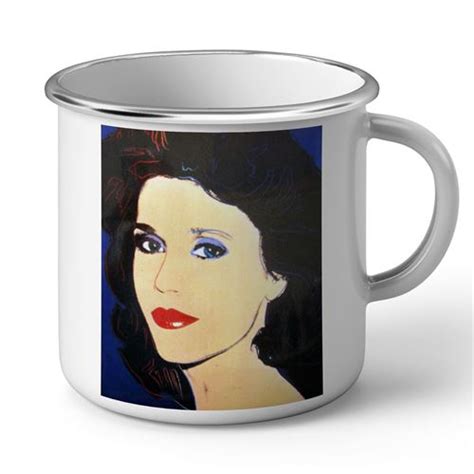 Fabulous Mug en métal émaille Andy Warhol Portrait Jane Fonda Tasse