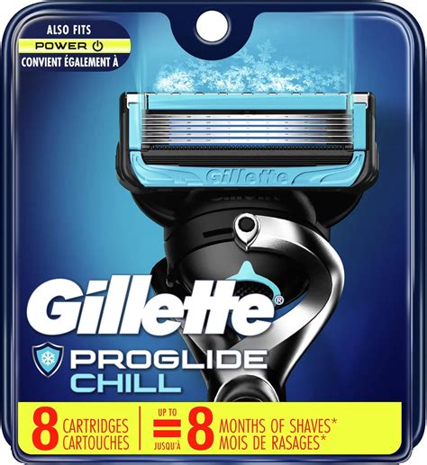 Amazon.com: Gillette Fusion5 ProShield Chill Men's Razor Blades, 8 ...
