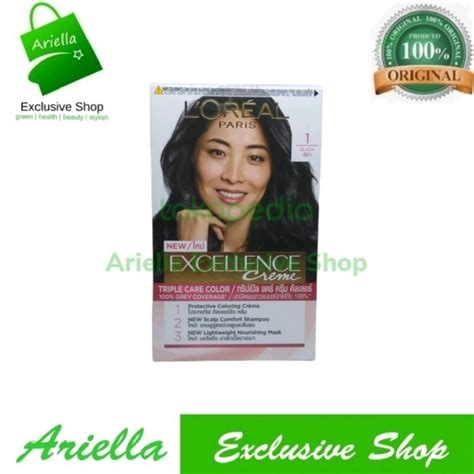 Jual Loreal Paris Excellence Creme Hair Color 1 Black Shopee Indonesia