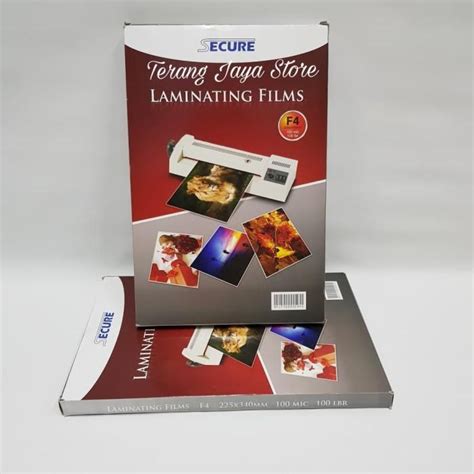 Jual Lami Laminating Film Secure F Micron Plastik Laminating