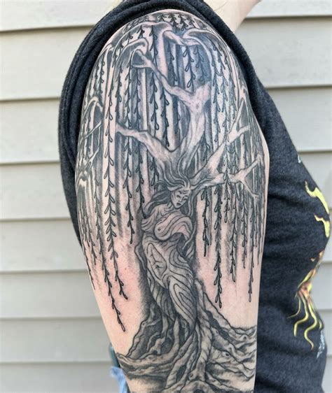amazing weeping willow tattoo designs meanings  inspire
