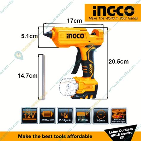 Ingco 20V Cordless Tool Combo Pack COSLI22121