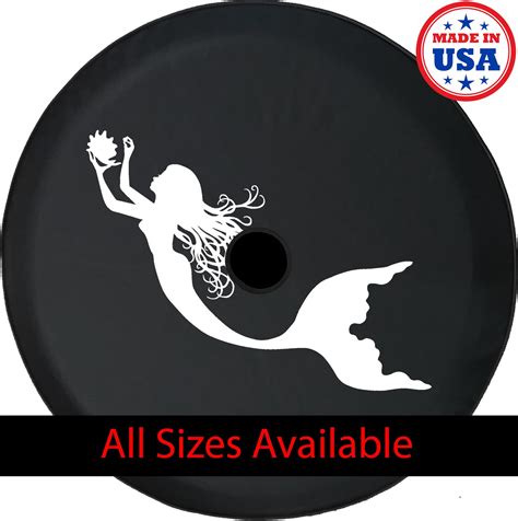 Mermaid Spare Tire Cover Spare Tire Cover For Jeep Camper Etsy