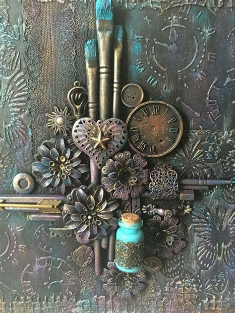 Pin By Diane Williams On Mixed Media Steampunk Mixed Media Art