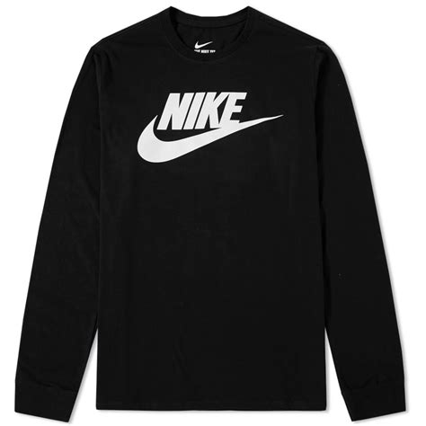 Nike Long Sleeve Futura Icon Tee Black And White End Us