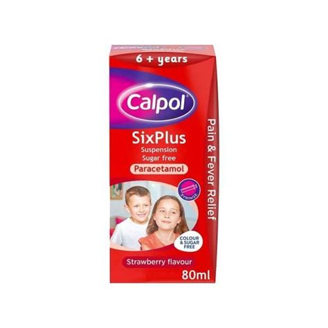 Calpol Six Plus Sugar Free Suspension Pharma Aesthetics